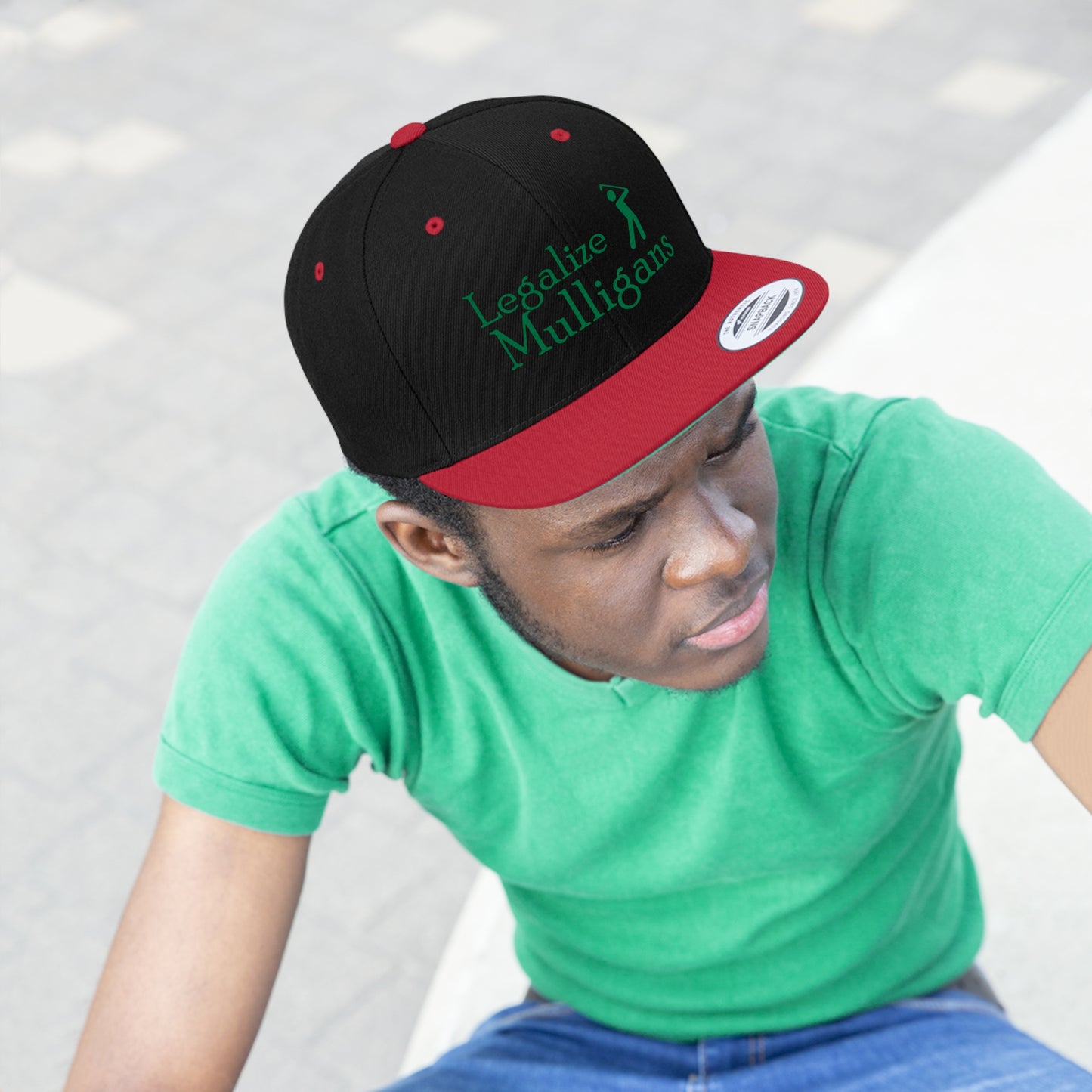 Legalize Mulligans Embroidered Hat - Green Font