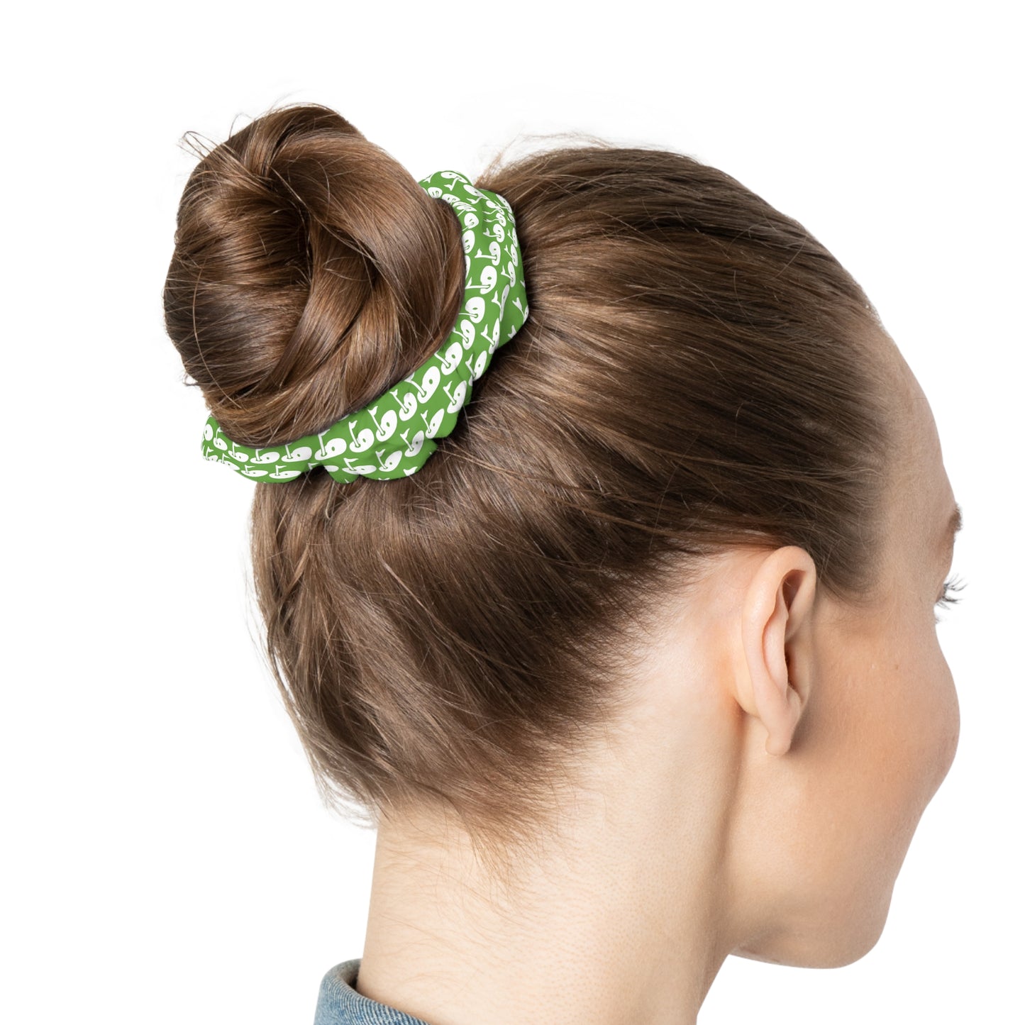 Green Golf Tee Scrunchie