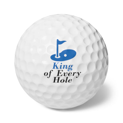 King of Every Hole set of 6 golf balls