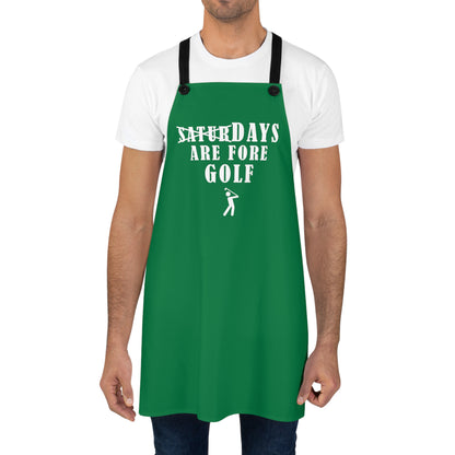 Saturdays are Fore Golf Apron (Green)