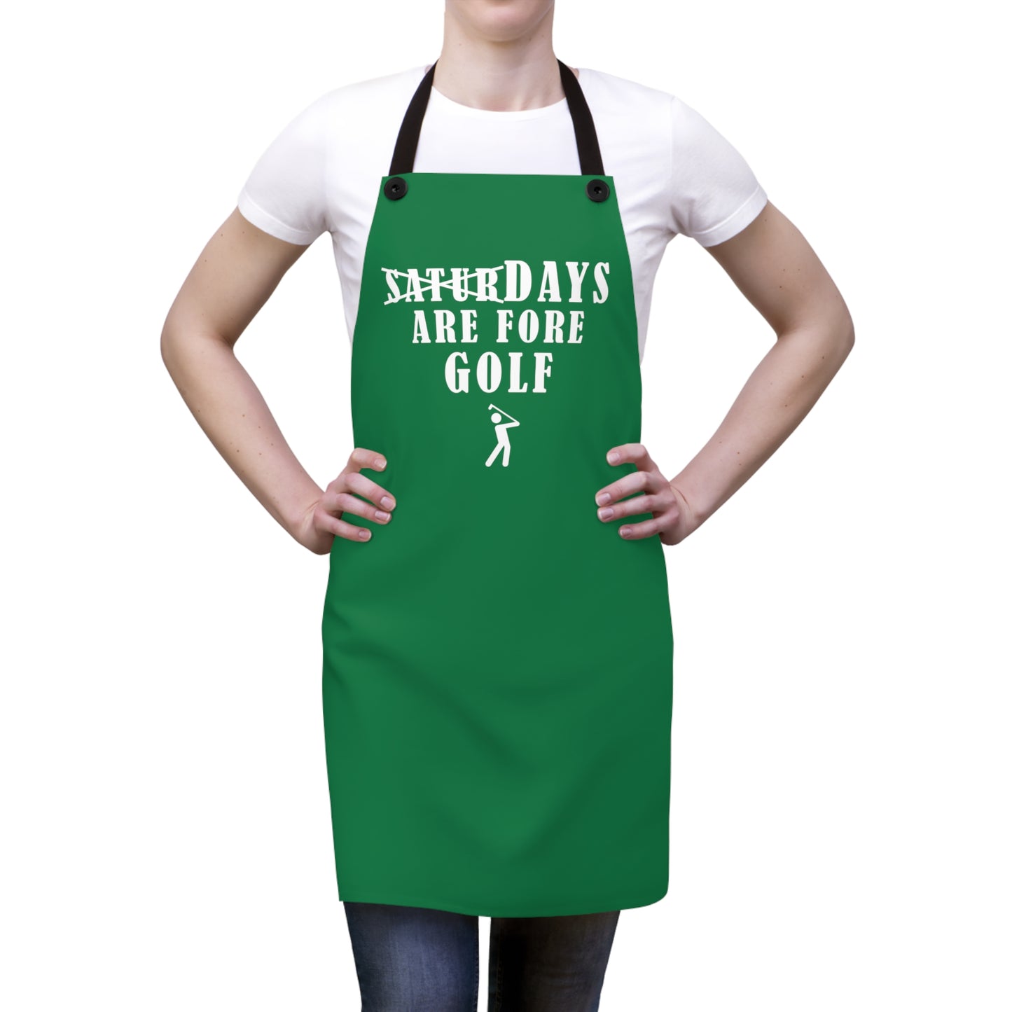 Saturdays are Fore Golf Apron (Green)