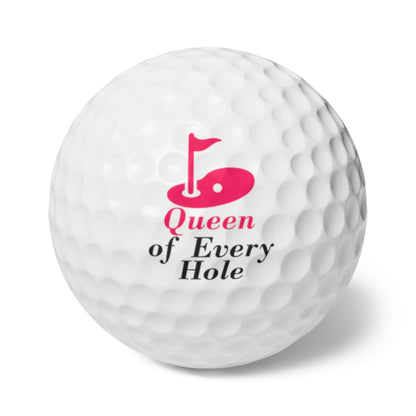 Queen of Every Hole set of 6 golf balls