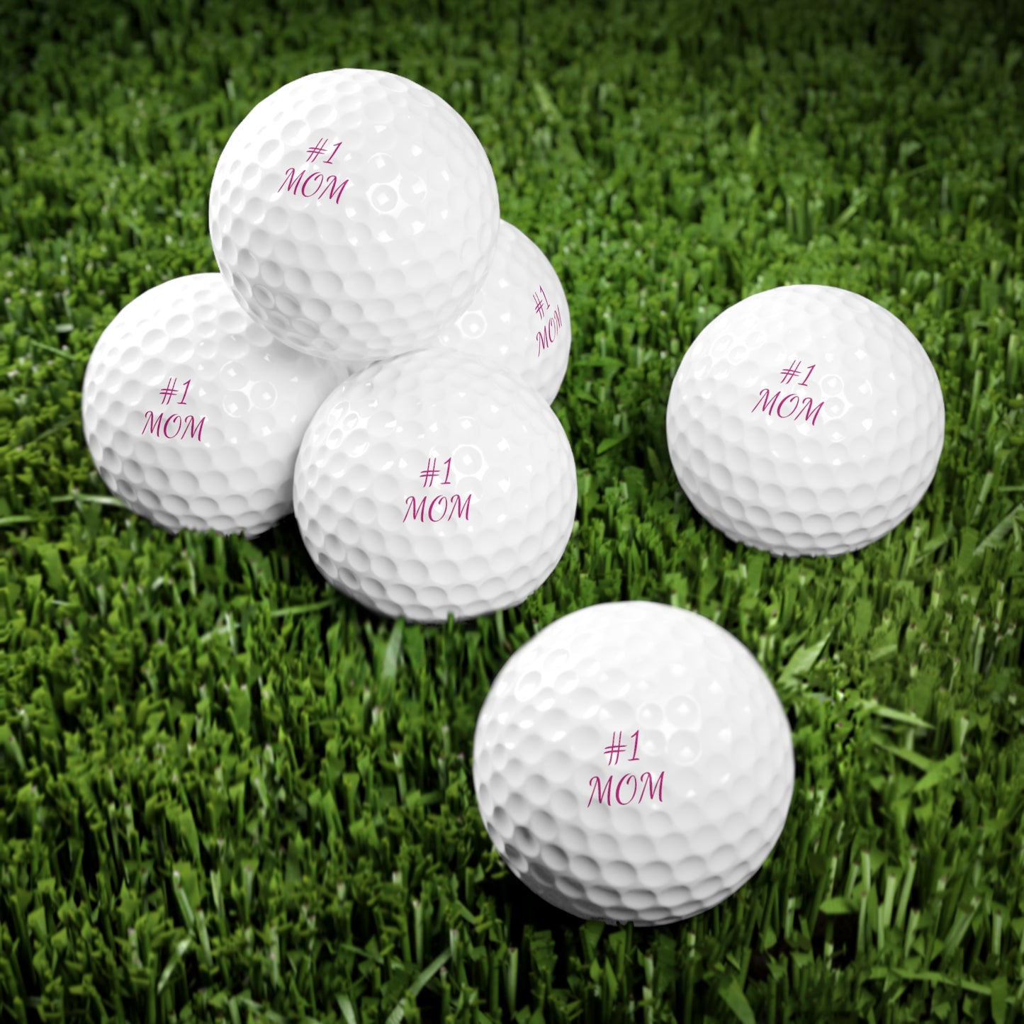 #1 Mom Golf Balls, 6pcs